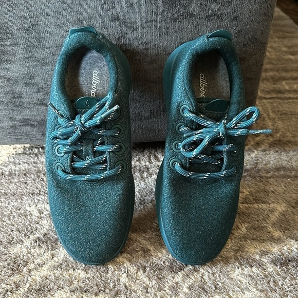 NWOT Allbirds Wool Runner Mizzles Shoes Water Repellent Green Women’s 7 - Picture 3 of 7